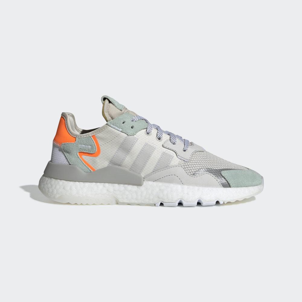 Adidas Men's Nite Jogger Originals Shoes White/Grey/Green Ireland BD7956